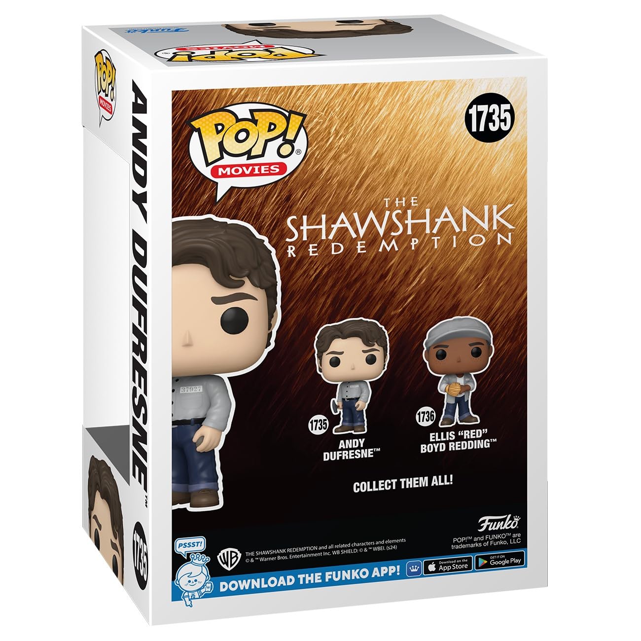 Funko POP Movies: SR - Andy Dufresne - Shawshank Redemption - Collectable Vinyl Figure - Gift Idea - Official Merchandise - for Kids & Adults…