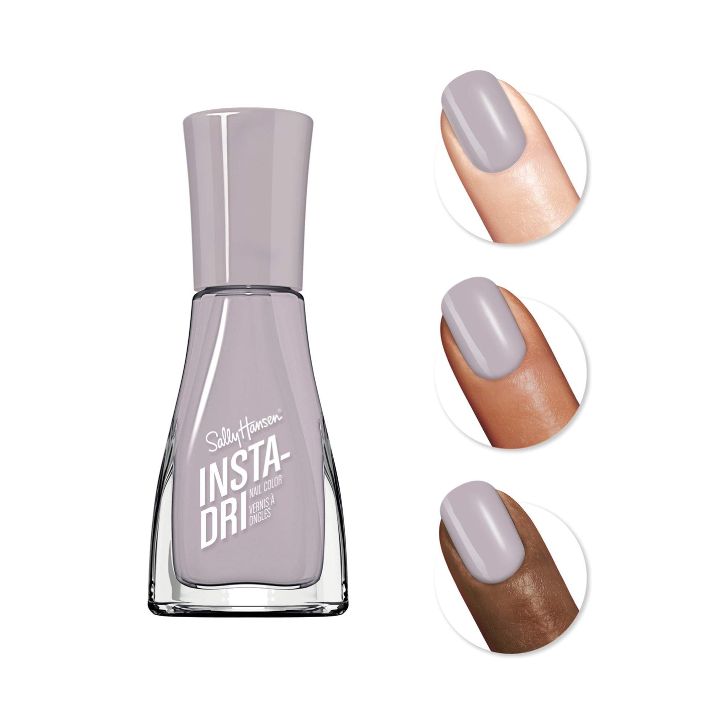 Insta-Dri Nail Color - 550 Against the Grey-In by Sally Hansen for Women - 0.31 oz Nail Polish