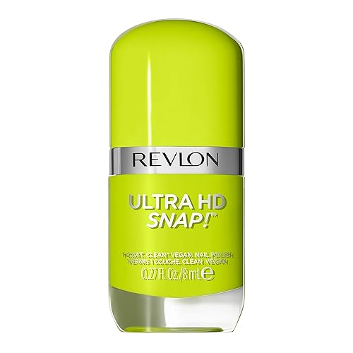 REVLON Ultra HD Snap Nail Color, Natural Rich Glossy Polish, 100% Vegan Formula, No Base or Top Coat Needed, 003 Bright Side, 0.27 fl oz