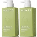 MEDIX 5.5 Coconut Oil Lotion W/ Manuka Honey Cream Skin Care Face Moisturizer & Body Cream | Firming Coconut Oil For Skin Minimizes Look Of Dry Skin