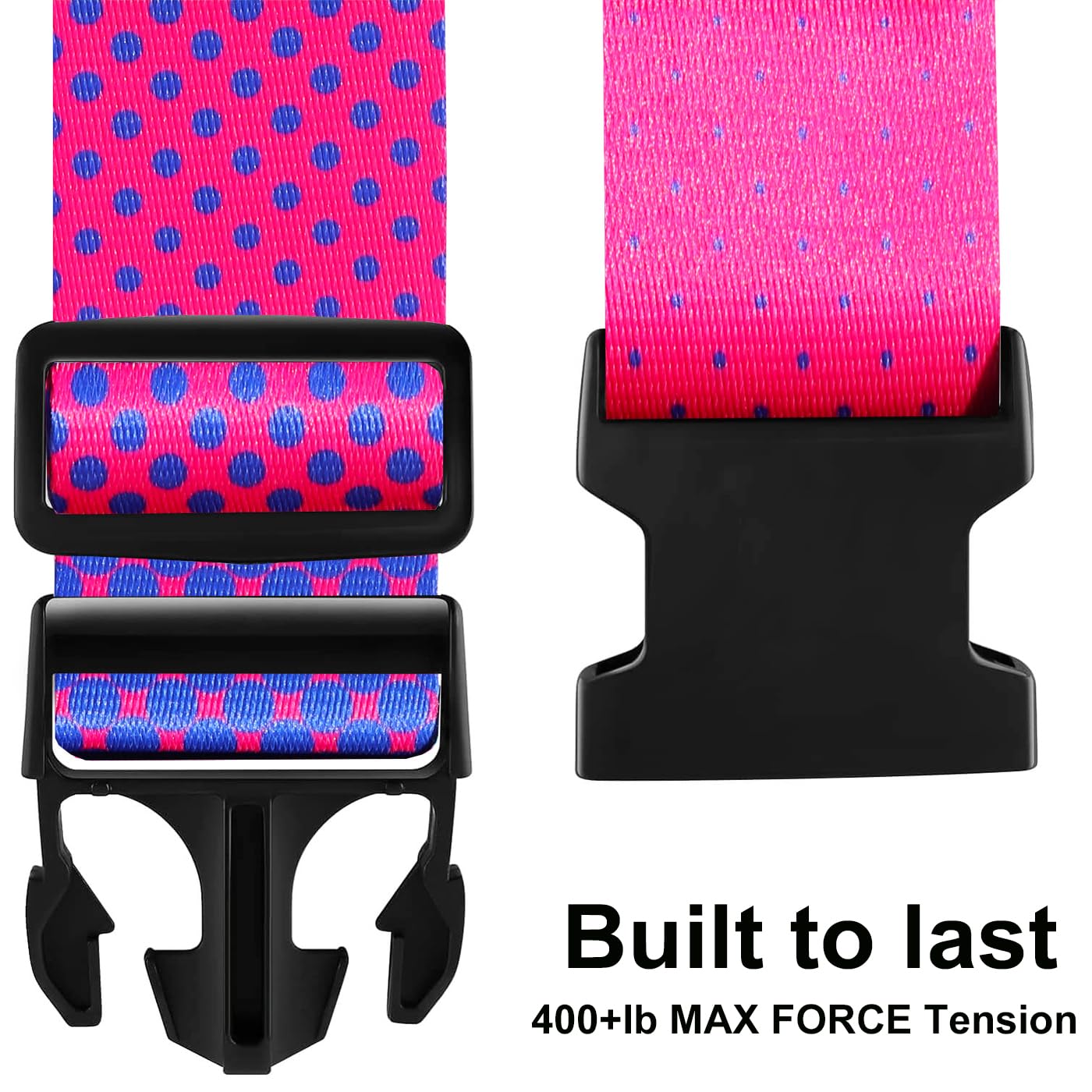 Gowraps TSA Approved Luggage Straps – 2 Pack Adjustable Bright Luggage Belt for Suitcases, Carry-On Bags & Travel Accessories (Gradient)