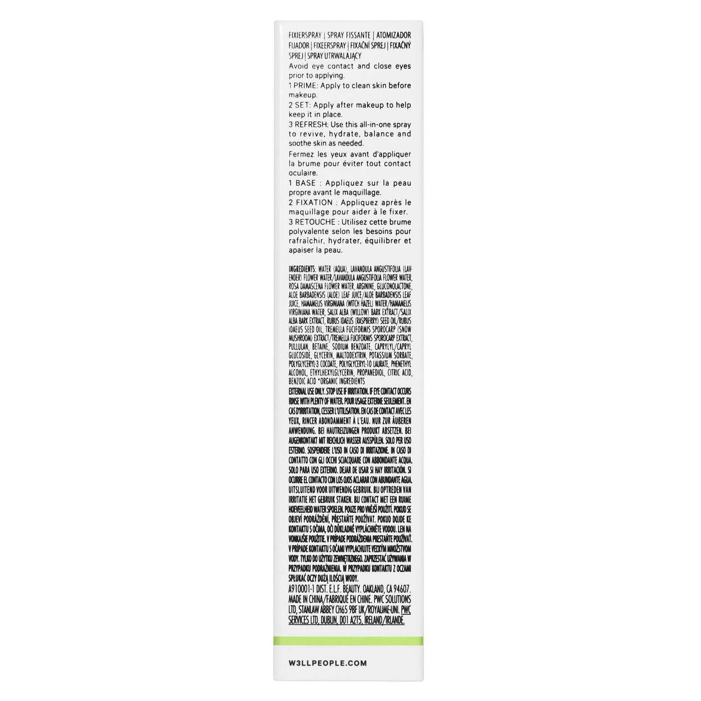 Well People Dew Your Makeup Mist 3-in-1 Setting Spray, For Priming, Setting & Revitalizing Skin, Creates A Dewy Finish, Vegan & Cruelty-free