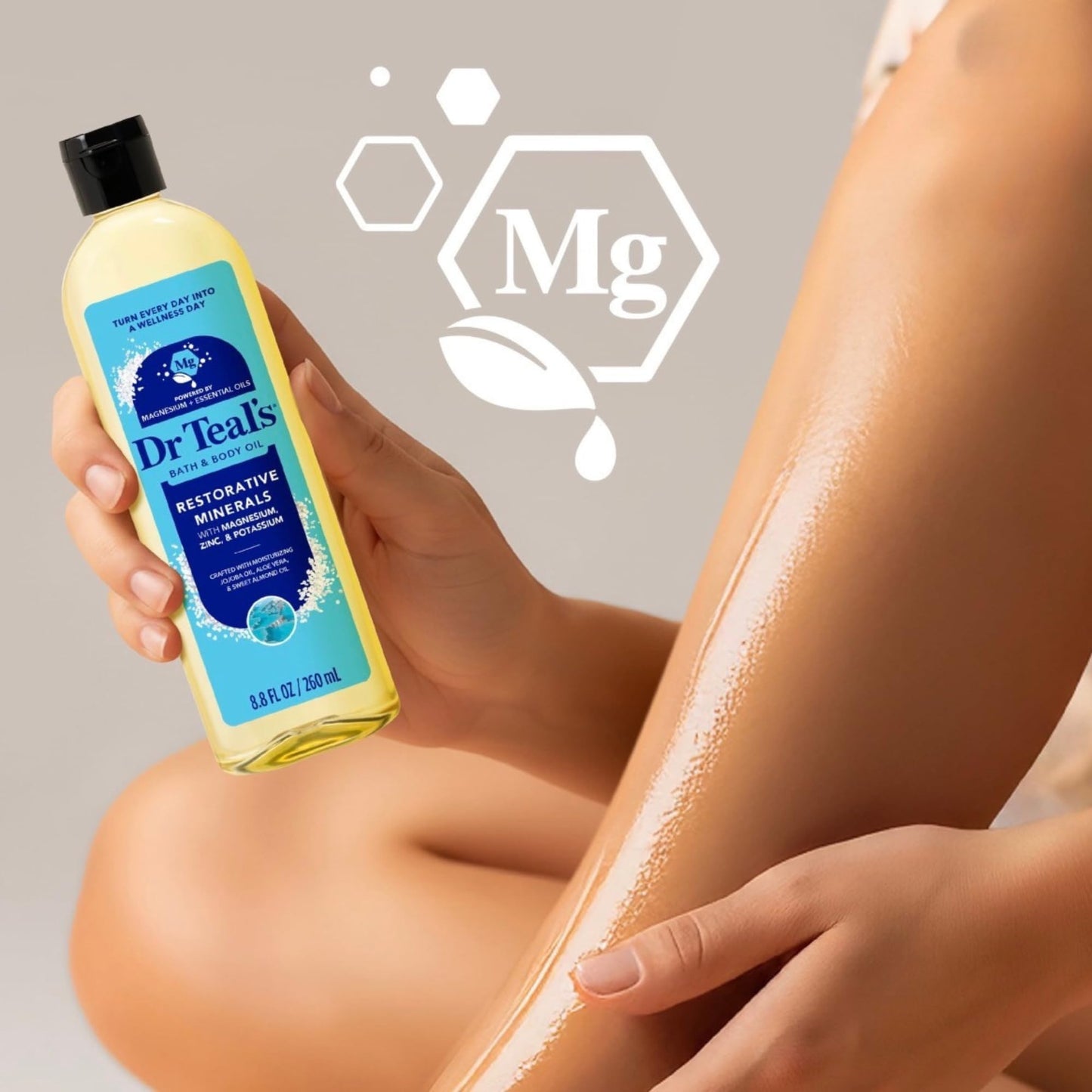 Dr Teal's Body Wash, Restorative Minerals with Magnesium, Zinc & Potassium (Bath & Body Oil + Body Balm)