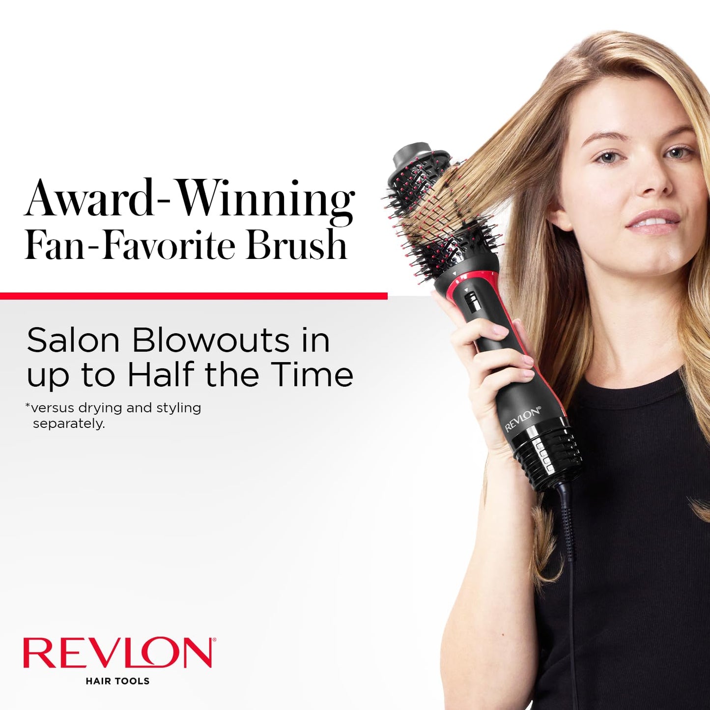 REVLON One Step Volumizer PLUS Hair Dryer and Styler - More Volume, Less Damage, and More Styling Control for Easy and Fast Salon-Style Blowouts, Plus