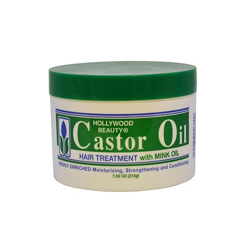 Hollywood Beauty Castor Oil Hair Treatment with Mink Oil, 7.5 Ounce