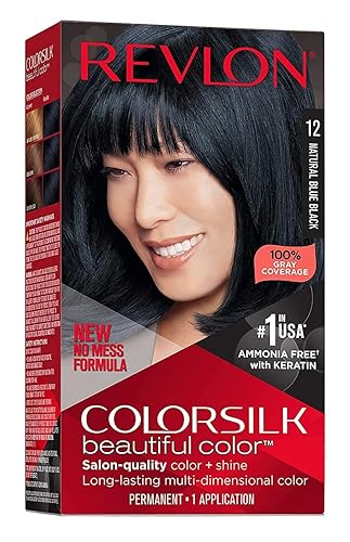 Revlon Colorsilk Haircolor, Natural Blue Black 10-Ounce (1 Pack)