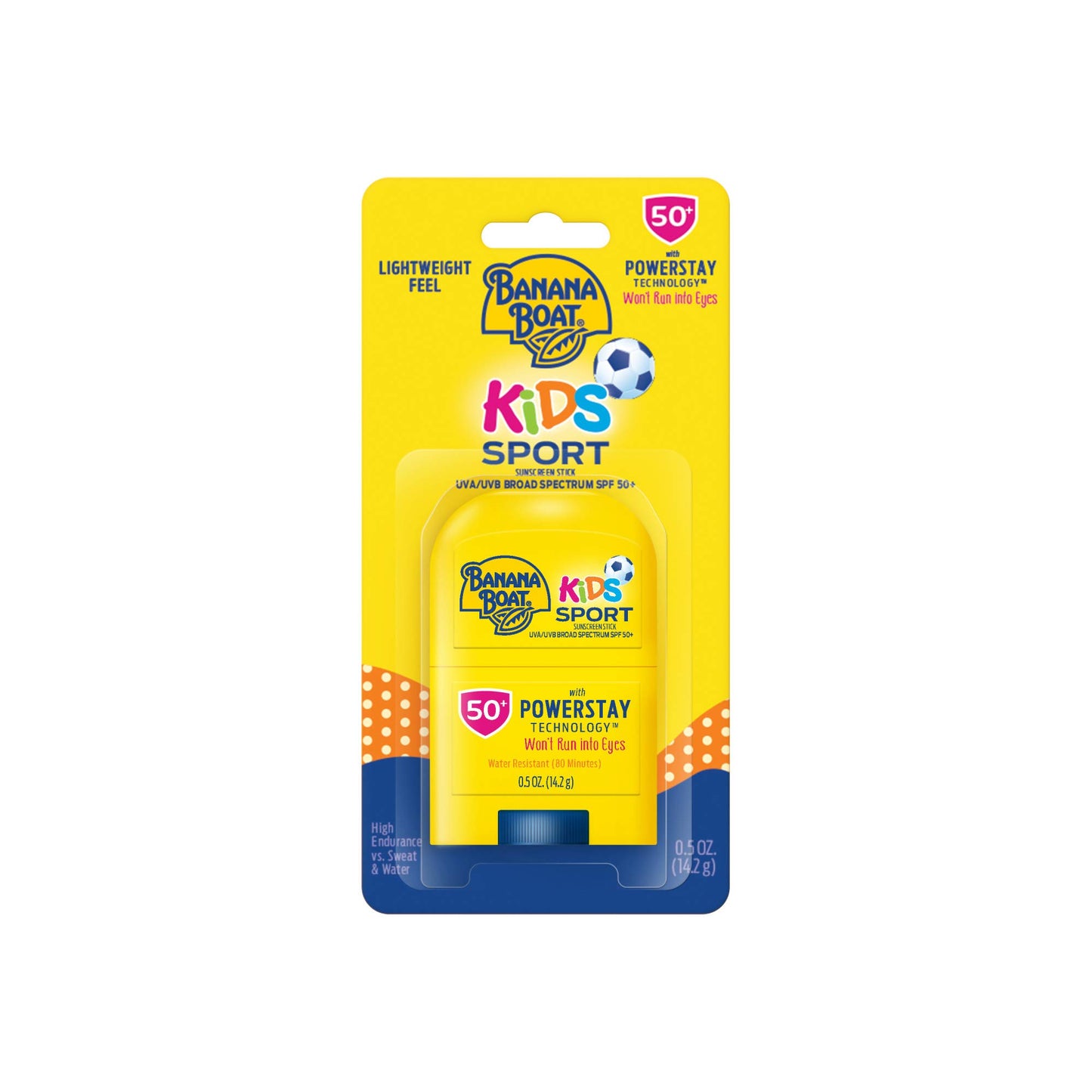 Banana Boat Sport Kids Sunscreen Stick SPF 50, 0.5oz | Travel Size Sunscreen for Kids, Childrens Sunblock SPF 50, Oxybenzone Free, 0.5oz Beauty and Personal Care Banana Boat Default Title