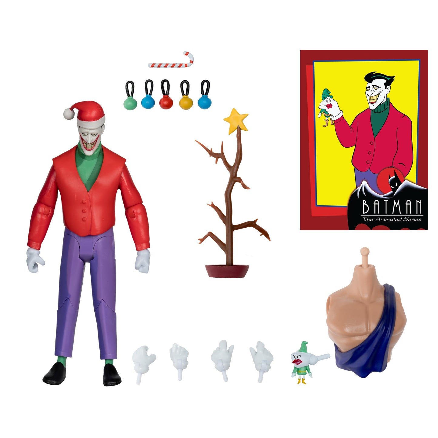 Batman: Animated Series Joker (Christmas with the Joker) 6" Build A Figure McFarlane Toy