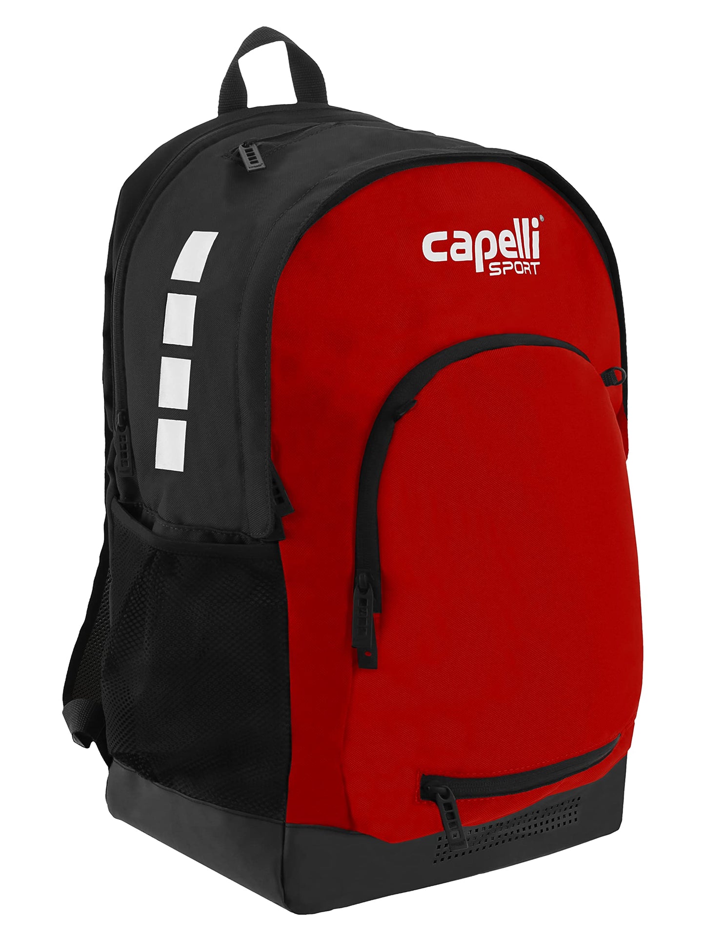 Capelli Sport 19 Inch Laptop Backpack, Gym Travel Bag with Computer Sleeve, Black/Red