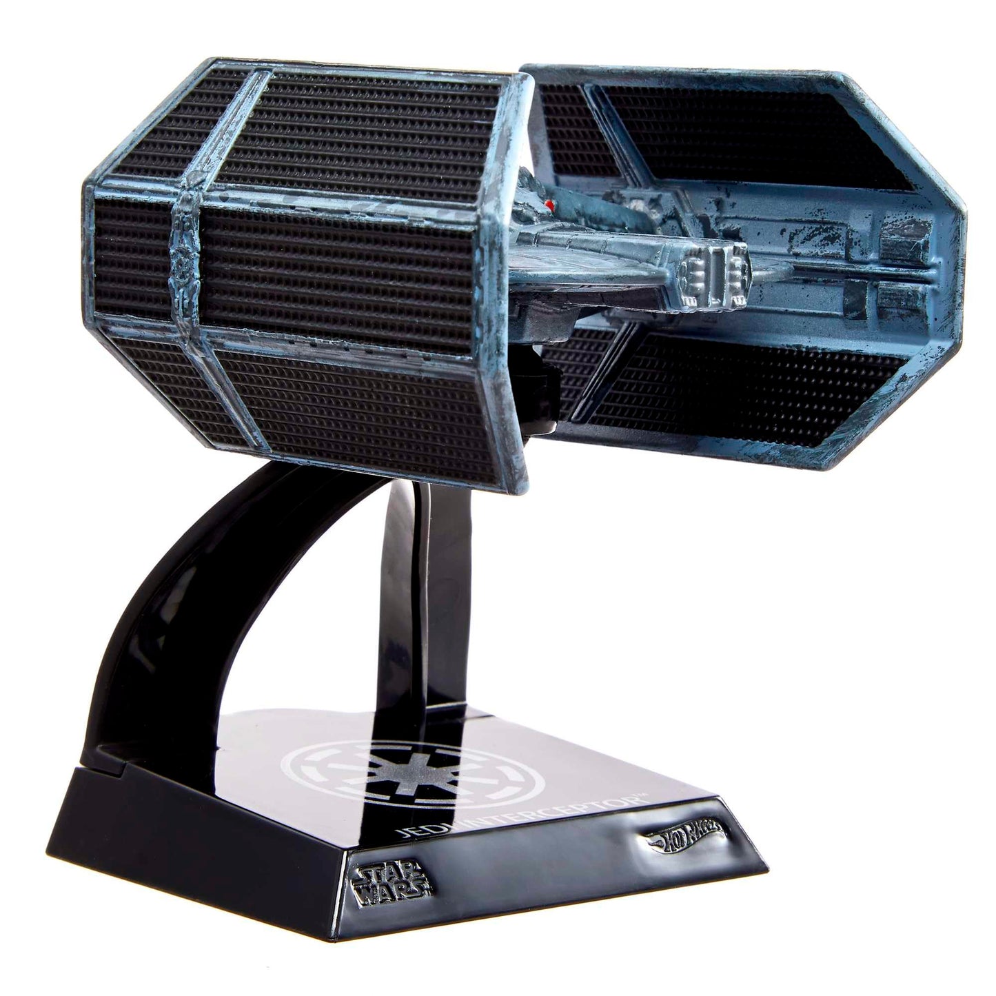 Hot Wheels Star Wars Starships Select Premium Diecast Darth Vader's TIE Advanced, Includes 1 Vehicle, 1 Display Stand