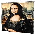 Carnation Home Fashions "Mona Lisa Fabric Shower Curtain