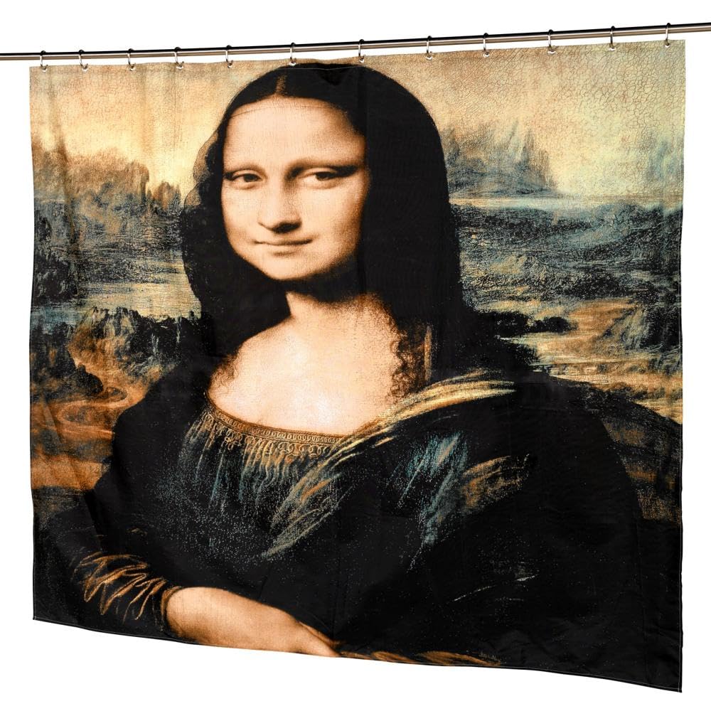 Carnation Home Fashions "Mona Lisa Fabric Shower Curtain