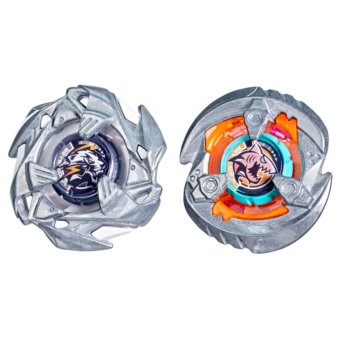 Beyblade X Gill Shark 4-70O BX & Pearl Tiger 3-60U BX Dual Pack Set with 2 Right-Spinning Tops; Authentic Takara Tomy Battle Tops; Games/Toys for…