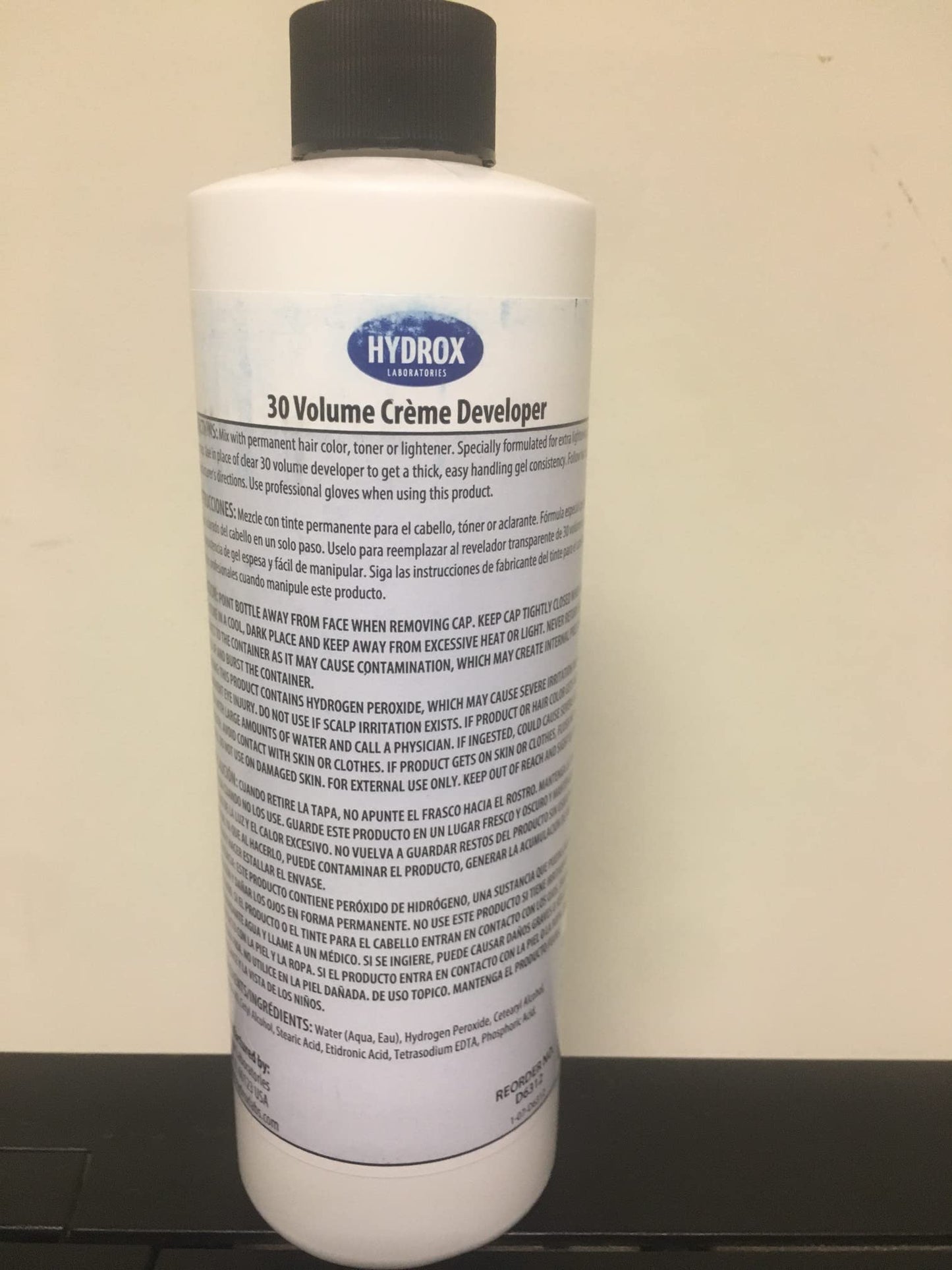 Hydrox 30 Volume Developer Extra Lift 16oz PK-1
