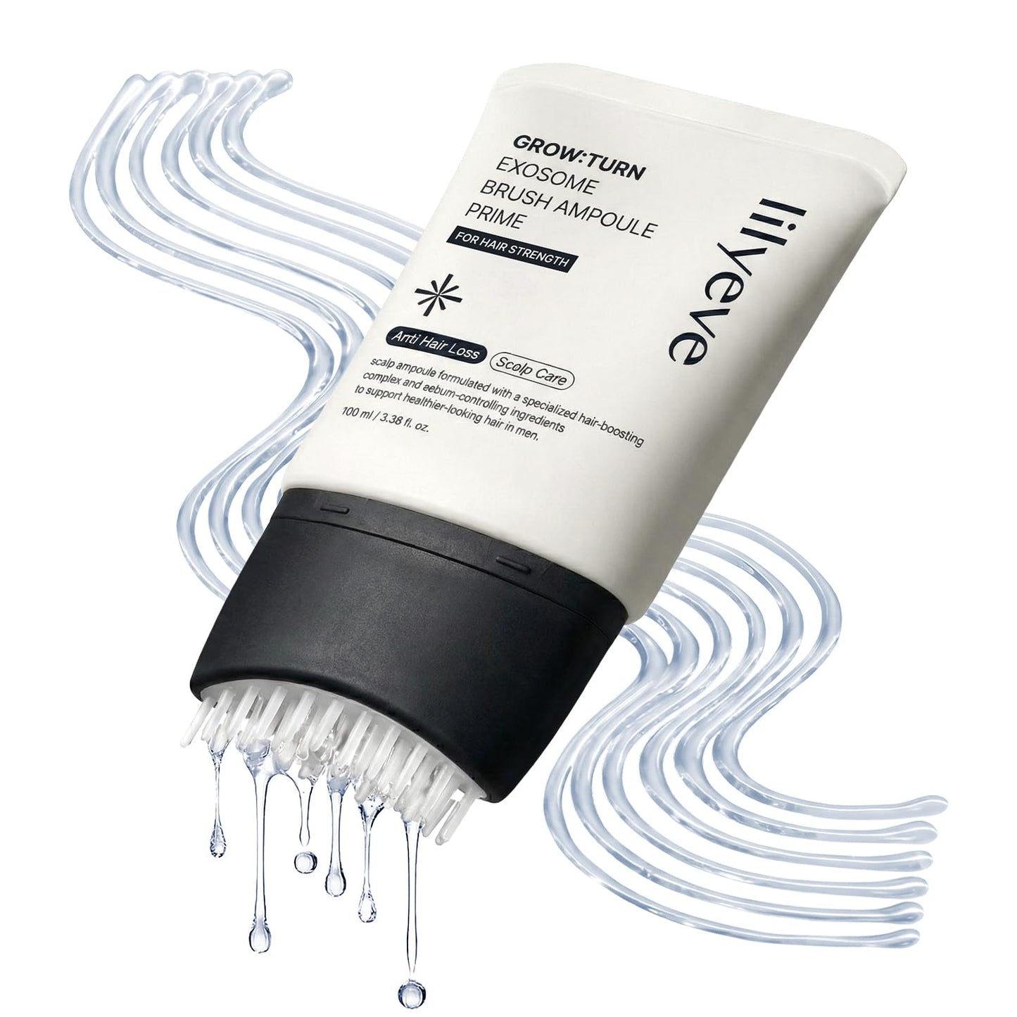 lilyeve GROWTURN Exosome Brush Ampoule Prime for Man, Built-in Brush, Heartleaf-Derived Exosomes to Revitalize, for Male Pattern Hair Loss, Korean Beauty and Personal Care lilyeve Default Title