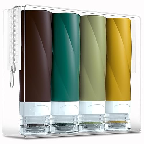 Gemice Travel Bottles for Toiletries, 3oz Tsa Approved Travel Size Containers BPA Free Leak Proof Travel Tubes Refillable Liquid Travel Accessories