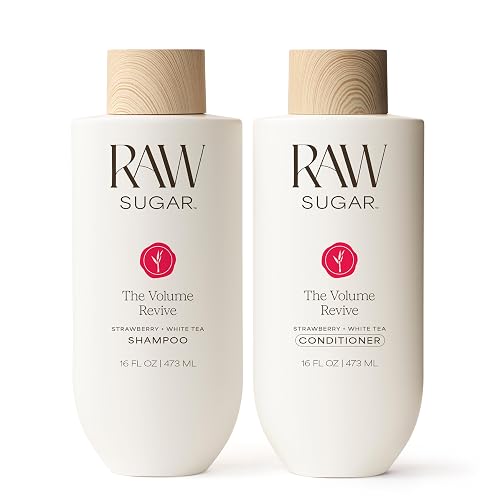 Raw Sugar Shampoo and Conditioner Set, The Volume Revive Hair Care Duo, 16 Fl Oz (2 Products) Boosts Volume, A Volumizing Haircare Bundle, Without