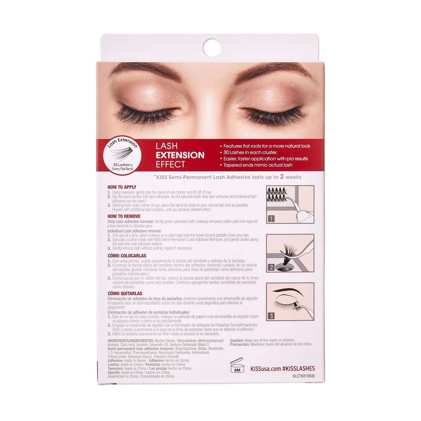 Kiss Lash Couture Luxtensions Faux Lash Extensions Kit (Pack of 6)