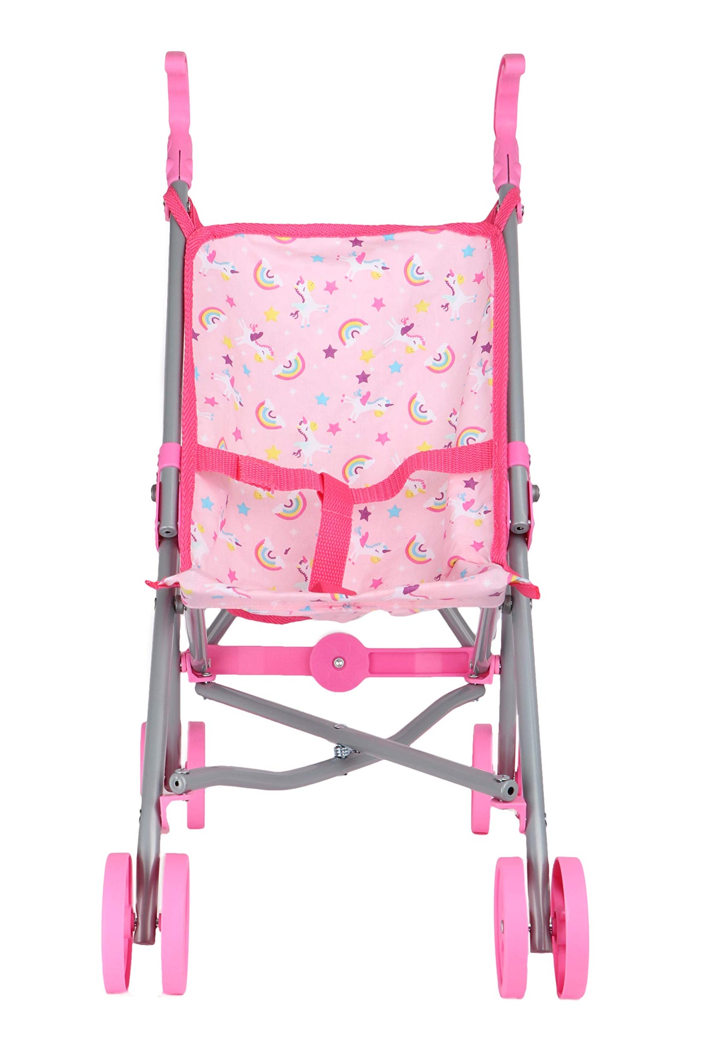 Dream Collection, Doll Stroller - Metal Fold Up and Down Umbrella Stroller for Realistic Pretend Play, Pink - 23”