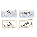 2 Lirio Neutro and 2 Lirio Dermatologico (4 Pack Total) 180 g / 6.35 oz Soap Bars Dermatological Bathing Natural Original Mexican Smooth Soothing