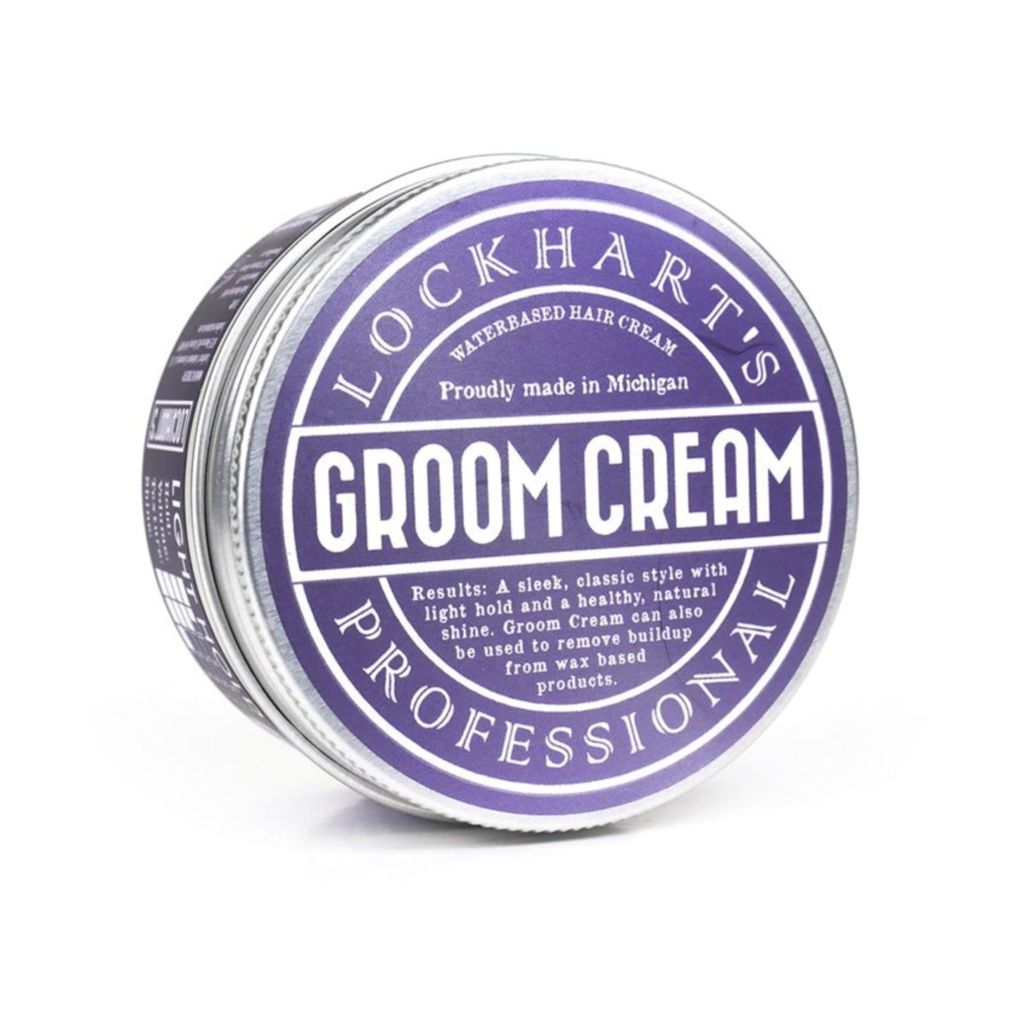 Lockhart’s Professional Groom Cream - Multi-Use Hair, Beard & Skin Cream - Light Hold, Natural/High Shine - Degreases Pomade Buildup, Conditions