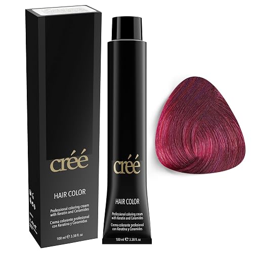 Cree Professional 7.26 - Red Irisee Permanent Hair Color - Long Lasting, Rich Vibrant - Gray Coverage 100ml - 3.4 fl.oz.