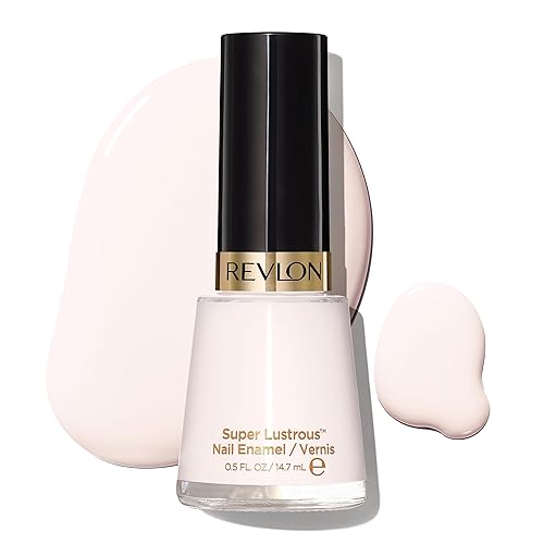 Revlon Super Lustrous Nail Polish, Chip-Resistant & Longwear Formula, High Shine Finish, 909 Sheer Petal, 0.5 fl oz