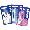 Labello 1x Med Protection, 1x Hydro Care, 1x Soft Rose Lip Balm Bundle
