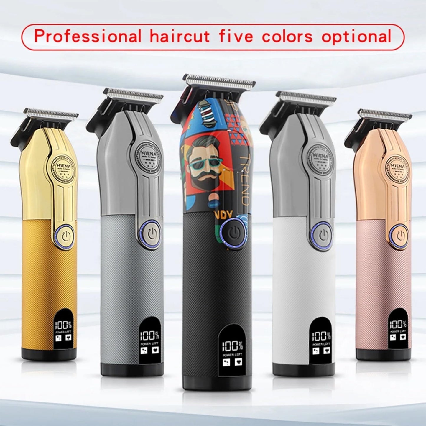 QDKVTNDJZ Hair Clippers for Men, Professional Barber Machines Electric Trimmer Precision Steel Blade Cutting Machine(Silver Black 601) Beauty and Personal Care QDKVTNDJZ