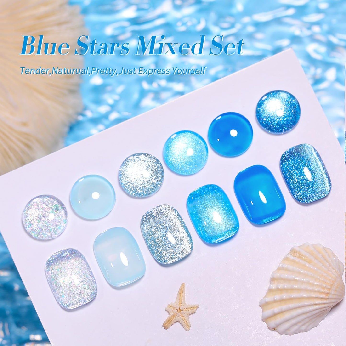 Born Pretty Blue Gel Nail Polish Jelly Transparent Cat Magnetic Eye Beauty and Personal Care Born Pretty