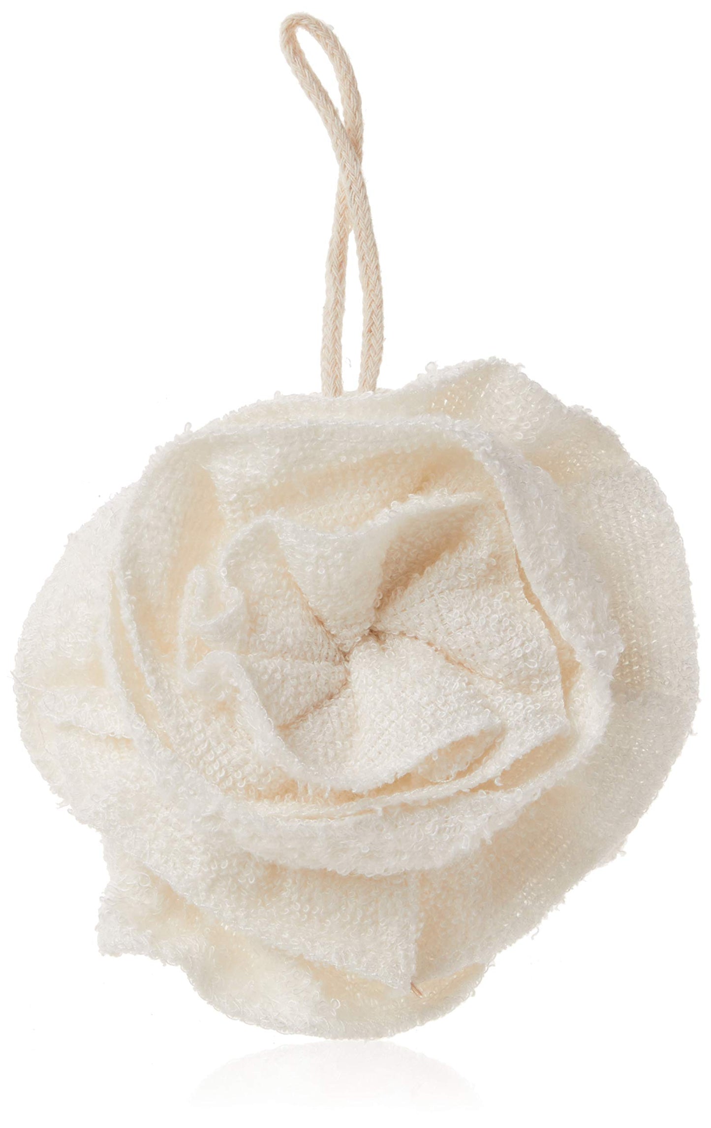 Urban Spa Natural Bamboo Bath and Shower Pouf Beauty and Personal Care Urban Spa