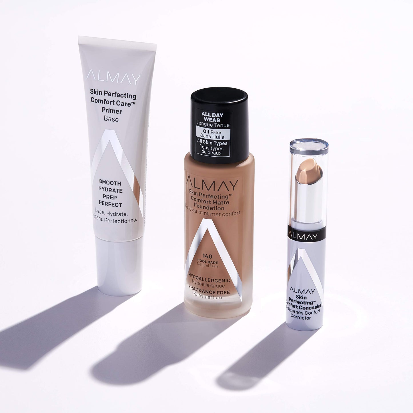 Almay Skin Perfecting Comfort Concealer, Face Makeup, Full Coverage, Natural Looking Finish, Cruelty-Free, Hypoallergenic, Dermatologist Tested, 240