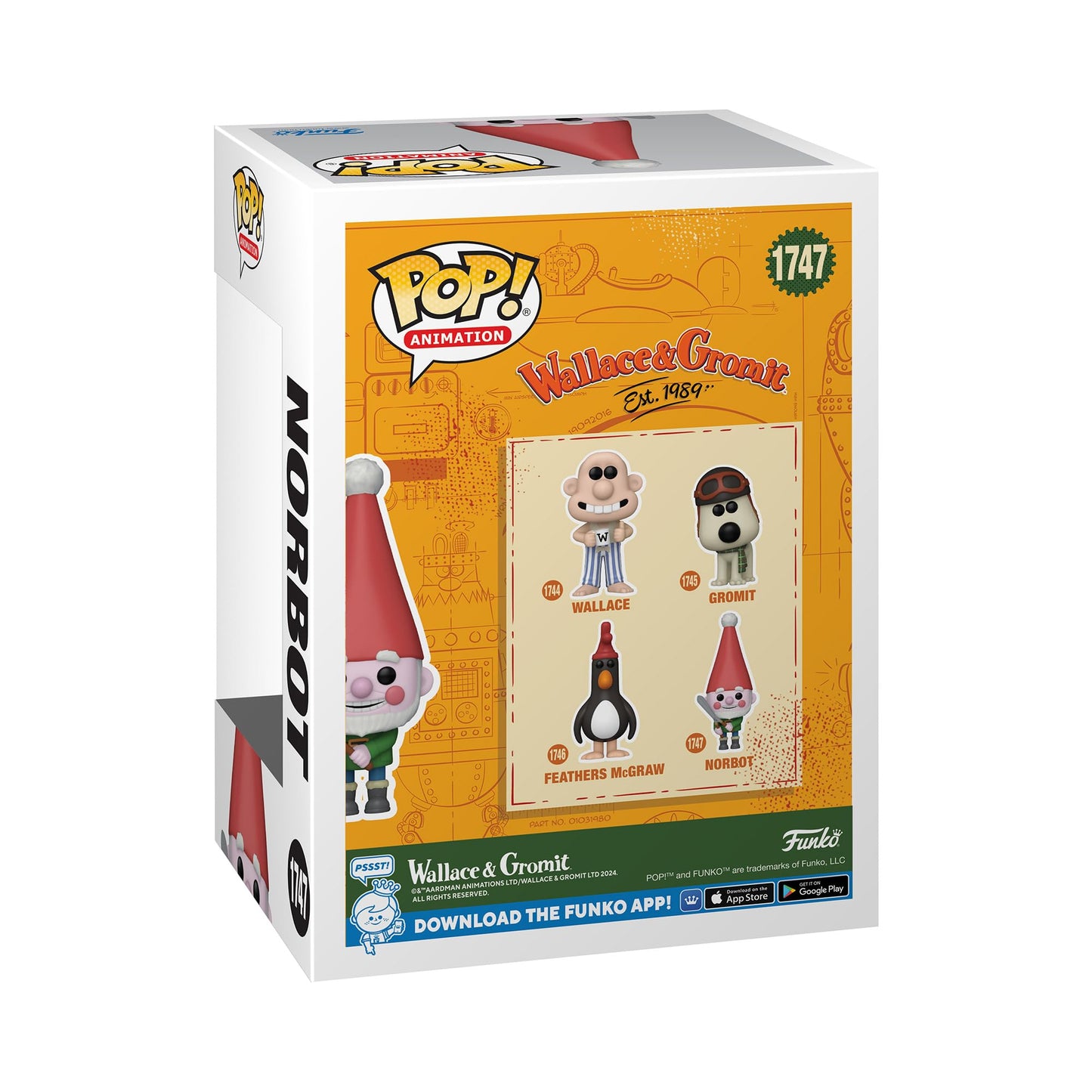 Funko POP Movies: Wallace & Gromit - Norbot - Wallace and Gromit - Collectable Vinyl Figure - Gift Idea - Official Merchandise - for Kids & Adults…