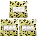 Toeah Botanic 1.9oz Soaps, Cucumber Olive Oil, 3 Pack