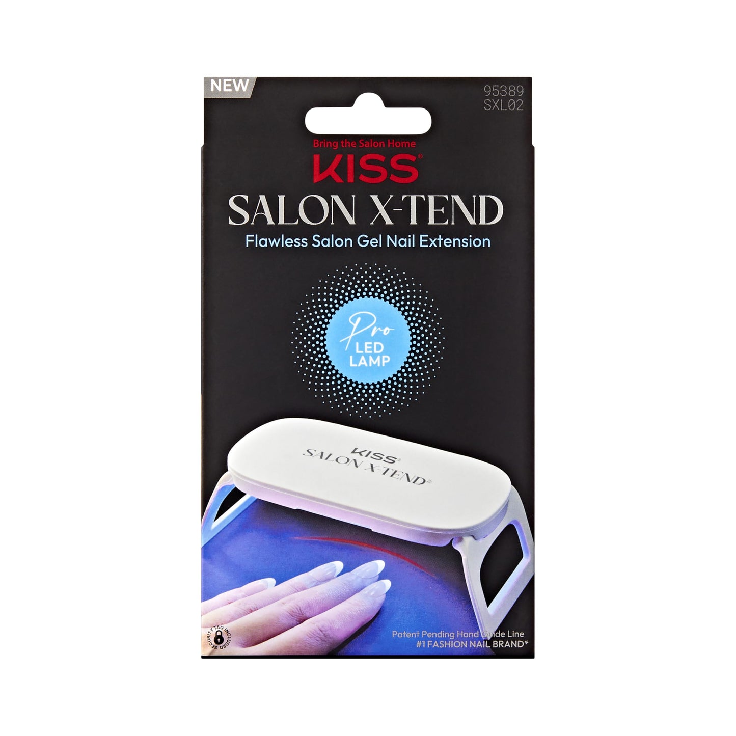Kiss Salon X-tend Pro LED Lamp, LED Gel Nail Kit System, 10 Watts, For Curing Salon X-tend Press On Nails, Wide Coverage, LED Hand Guide, USB-C Power Beauty & Personal Care KISS