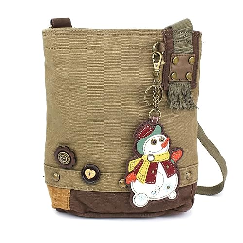 CHALA Patch Cross-Body Women Handbag Olive (Snowman)