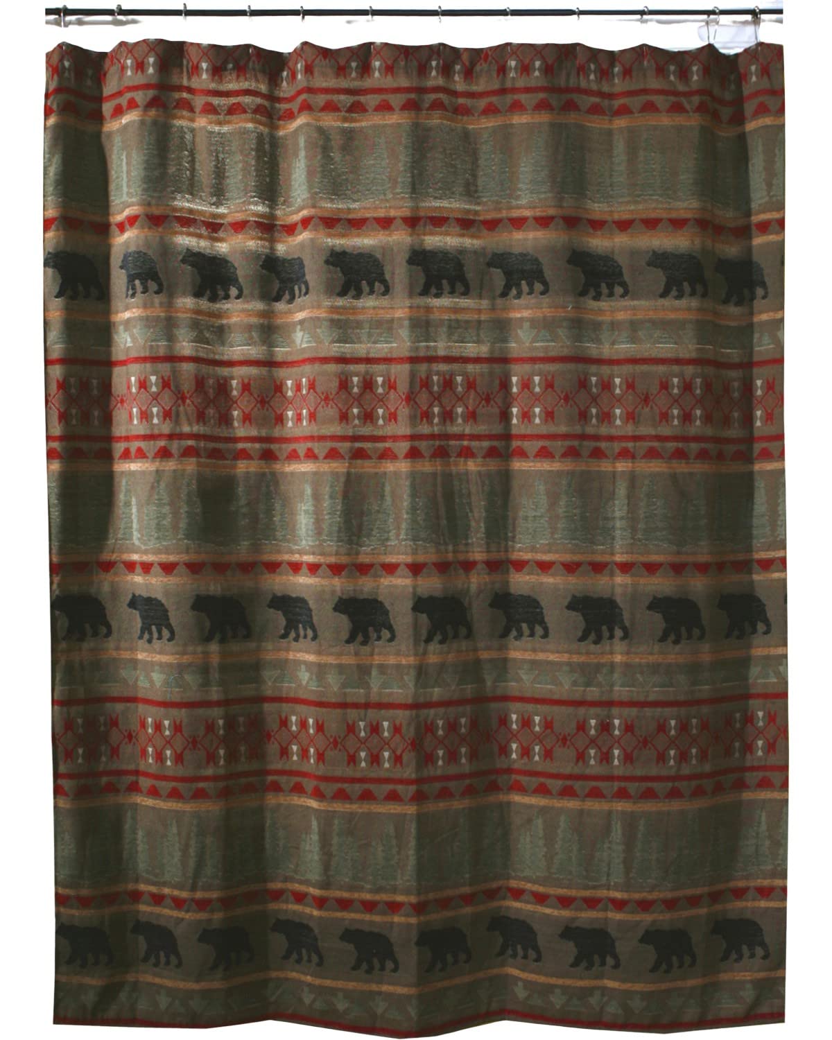 Carstens, INC JB4006 Shower Curtain, Brown