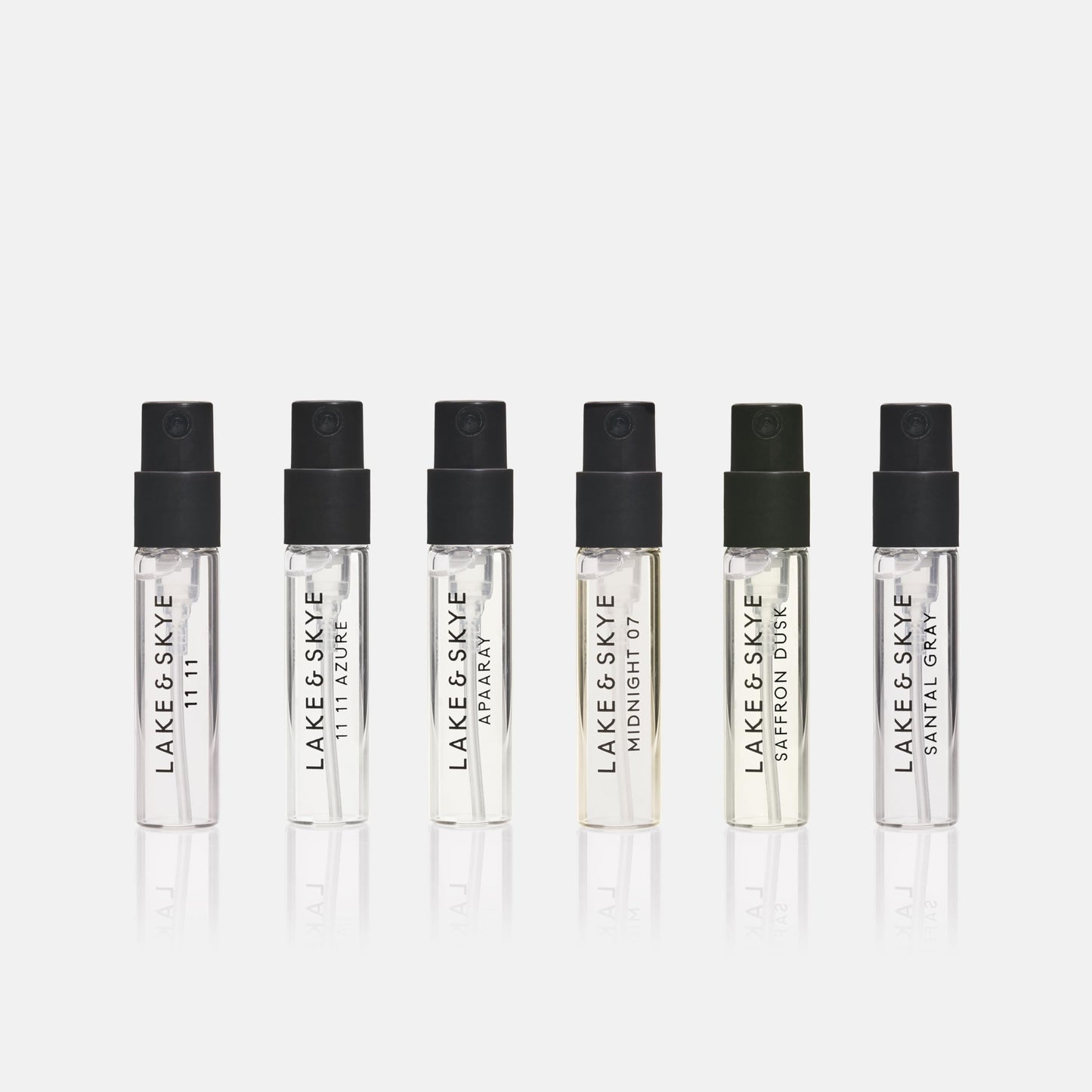 Lake & Skye 6 Piece Discovery Set – Includes 11 11, 11 11 Azure, Apaaray, Midnight 07, Saffron Dusk and Santal Gray