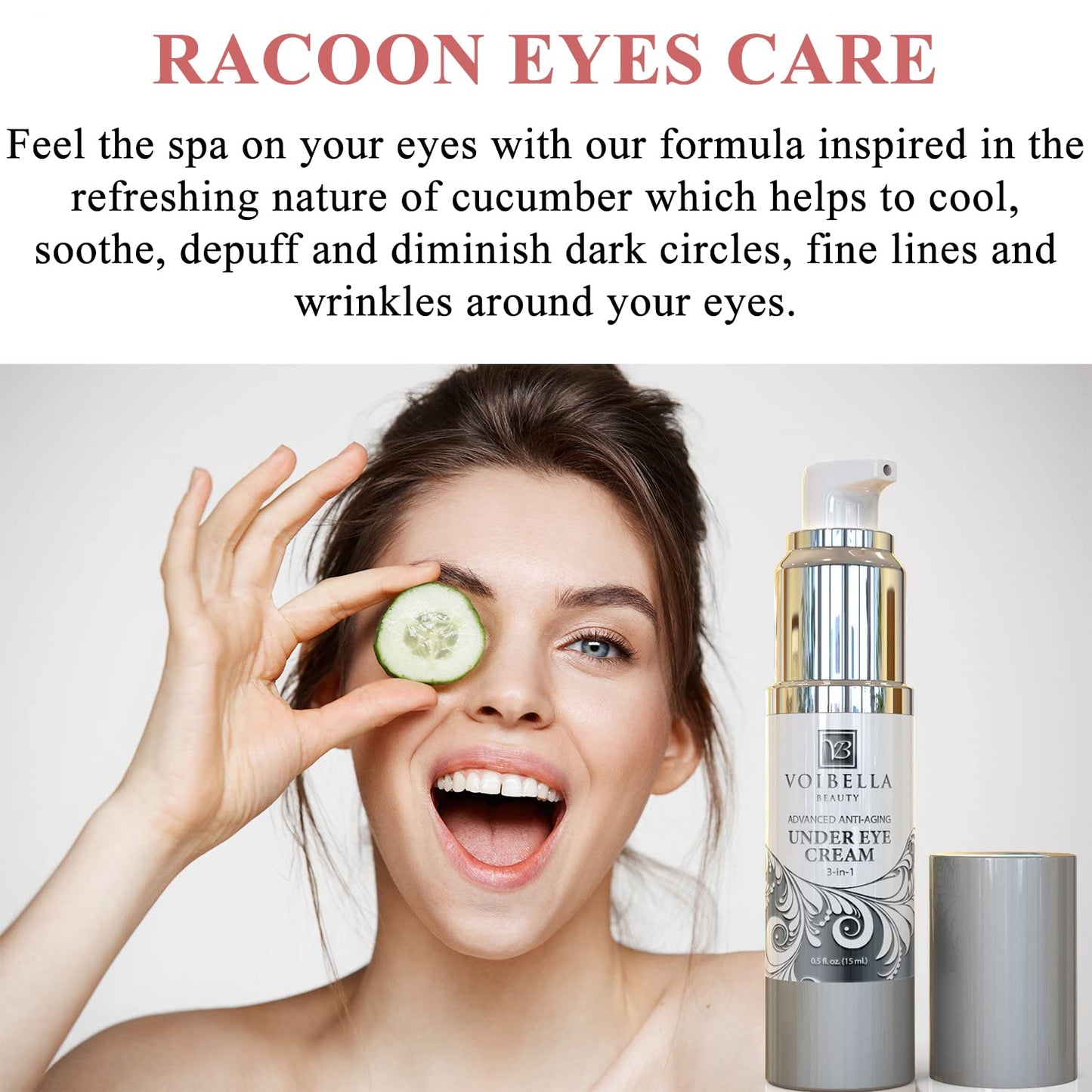 Under Eye Cream with Retinol, Peptides, Hyaluronic Acid & Aloe - Advanced Repair Formula for Puffiness, Bags, Dark Circles & Dry Under Eyes - Best