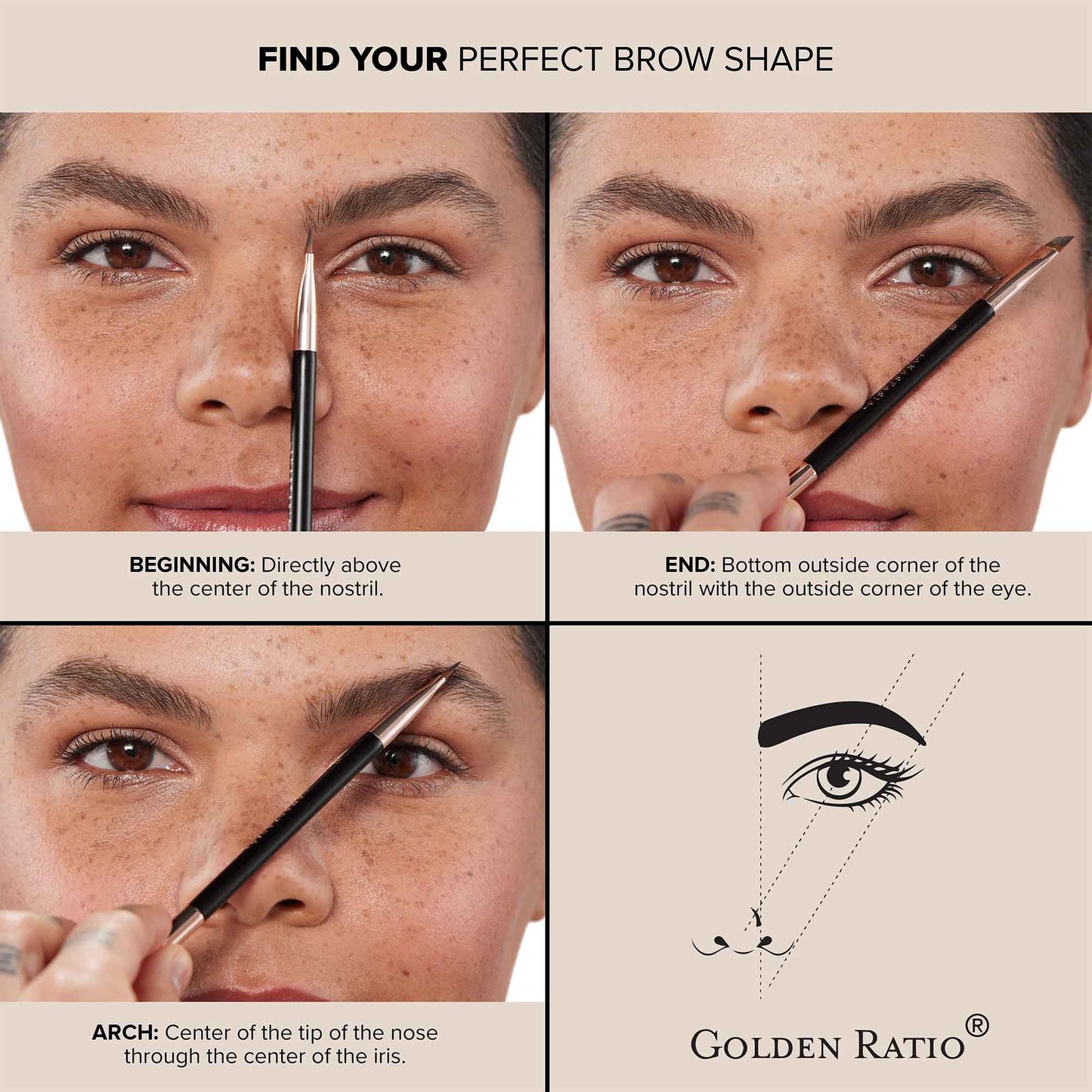 Anastasia Beverly Hills Mini Brow Definer - Travel-Size 3-in-1 Triangular Tip Retractable Eyebrow Pencil for Outlining, Filling & High-Definition Beauty and Personal Care Anastasia Beverly Hills