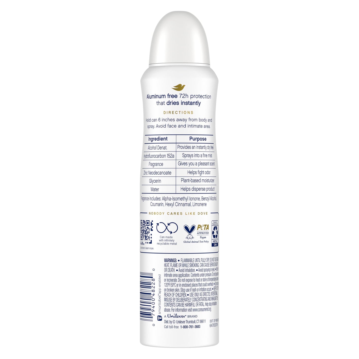 Dove Aluminum Free Deodorant Spray for Women 3 Count Cucumber & Green Tea 72 hour odor protection 4 oz Beauty and Personal Care Dove