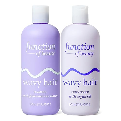 Function of Beauty Wavy Hair Shampoo & Conditioner Set - Sulfate-Free Shampoo & Conditioner Duo for Natural Wavy Texture - Lightweight, Anti-Frizz