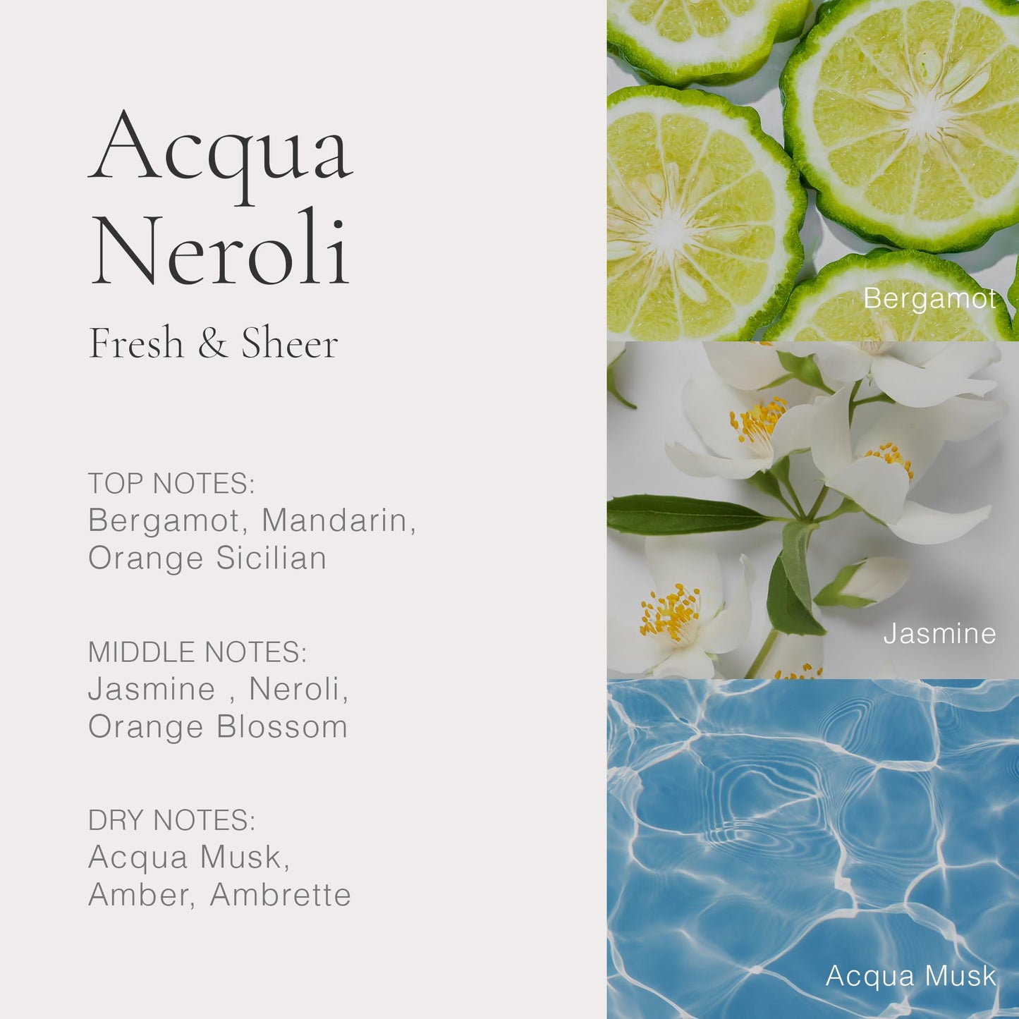 CLEAN RESERVE Acqua Neroli Eau de Parfum | Eco-Conscious & Sustainable Spray Fragrance | Vegan, Phthalate-Free, & Paraben-Free | 3.4 Fl Oz/100mL