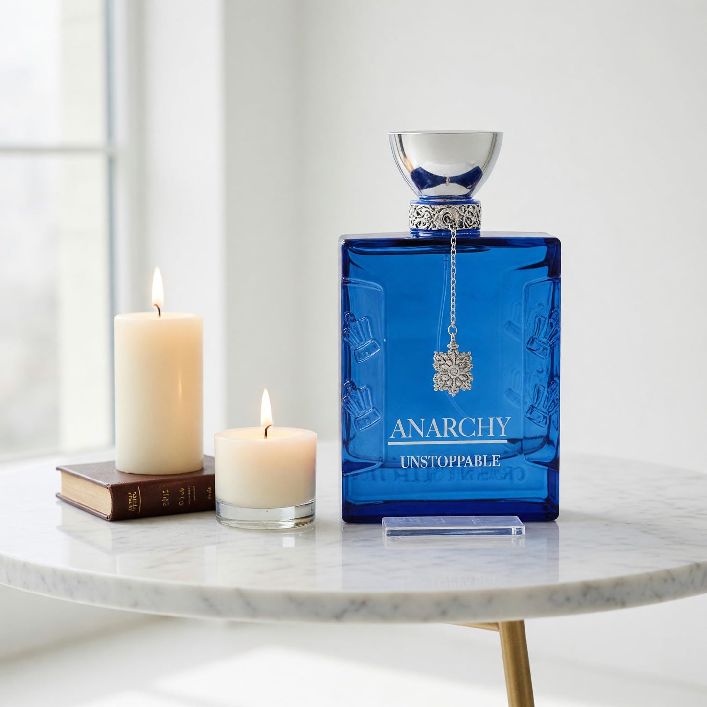 king of kings Anarchy Unstoppable for men 3.4 oz EDP Sicilian Orange; middle notes are Tunisian Neroli, Nigerian Ginger and Ceylon Cinnamon; base