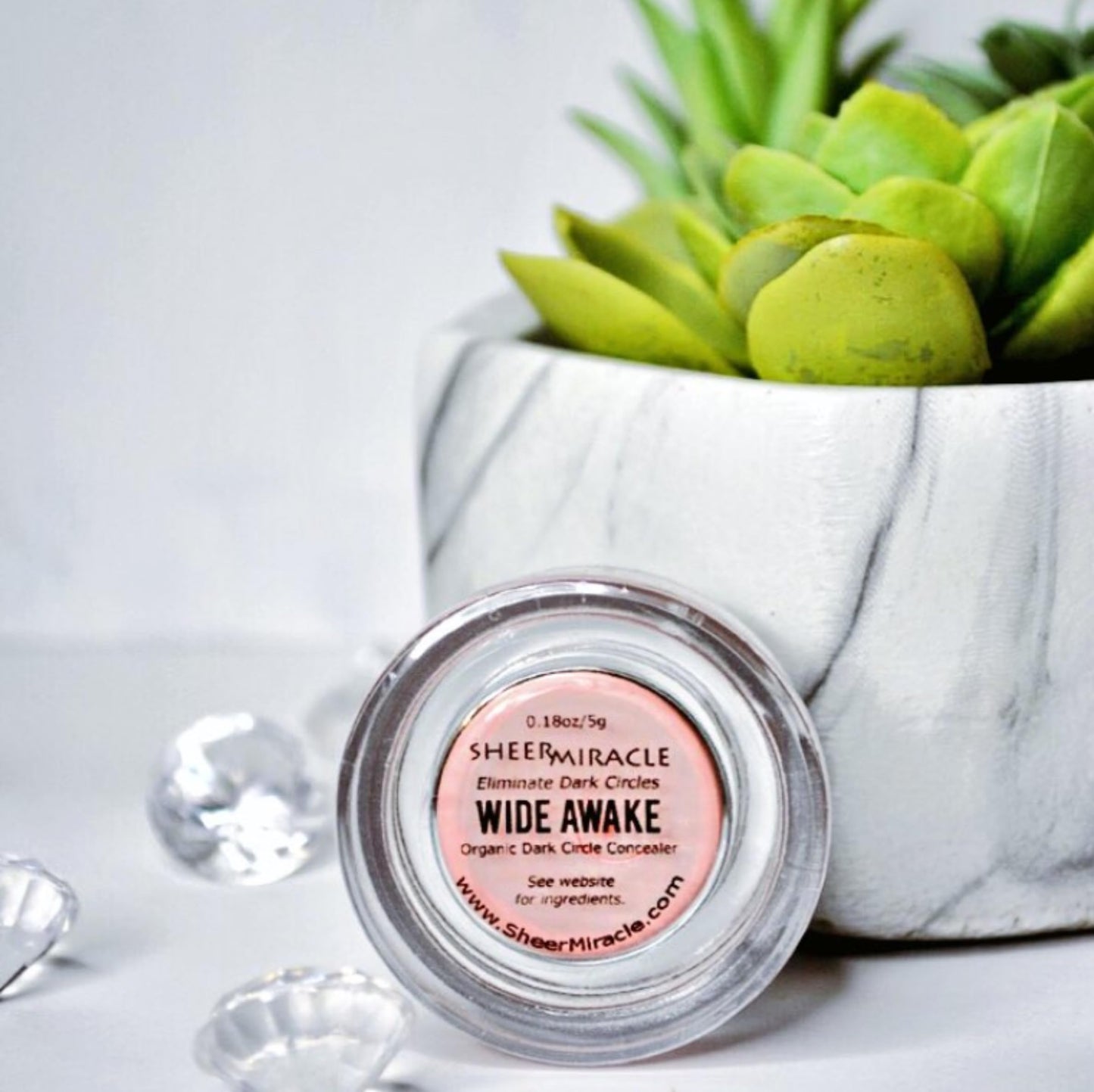 Sheer Miracle Wide Awake Dark Circle Concealer for Sensitive Skin - Lightweight Mineral Corrector Neutralizes Under Eye Darkness - Cruelty Free, Clean