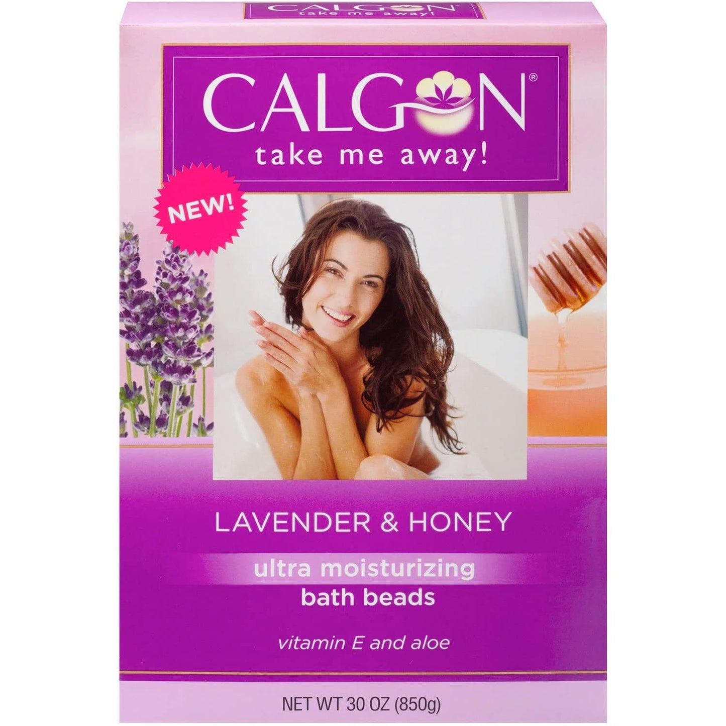 Calgon Ultra Moisturizing Bath Beads, Lavender Vanilla, 30 oz - 2pc Beauty and Personal Care Calgon