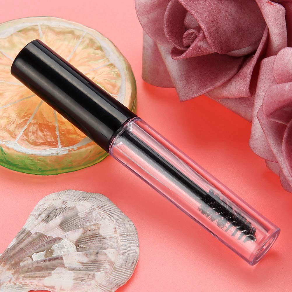 Clina 1pc Empty Mascara Tube with Eyelash Wand, Black, Lengthening and Volumizing, Beauty/Makeup