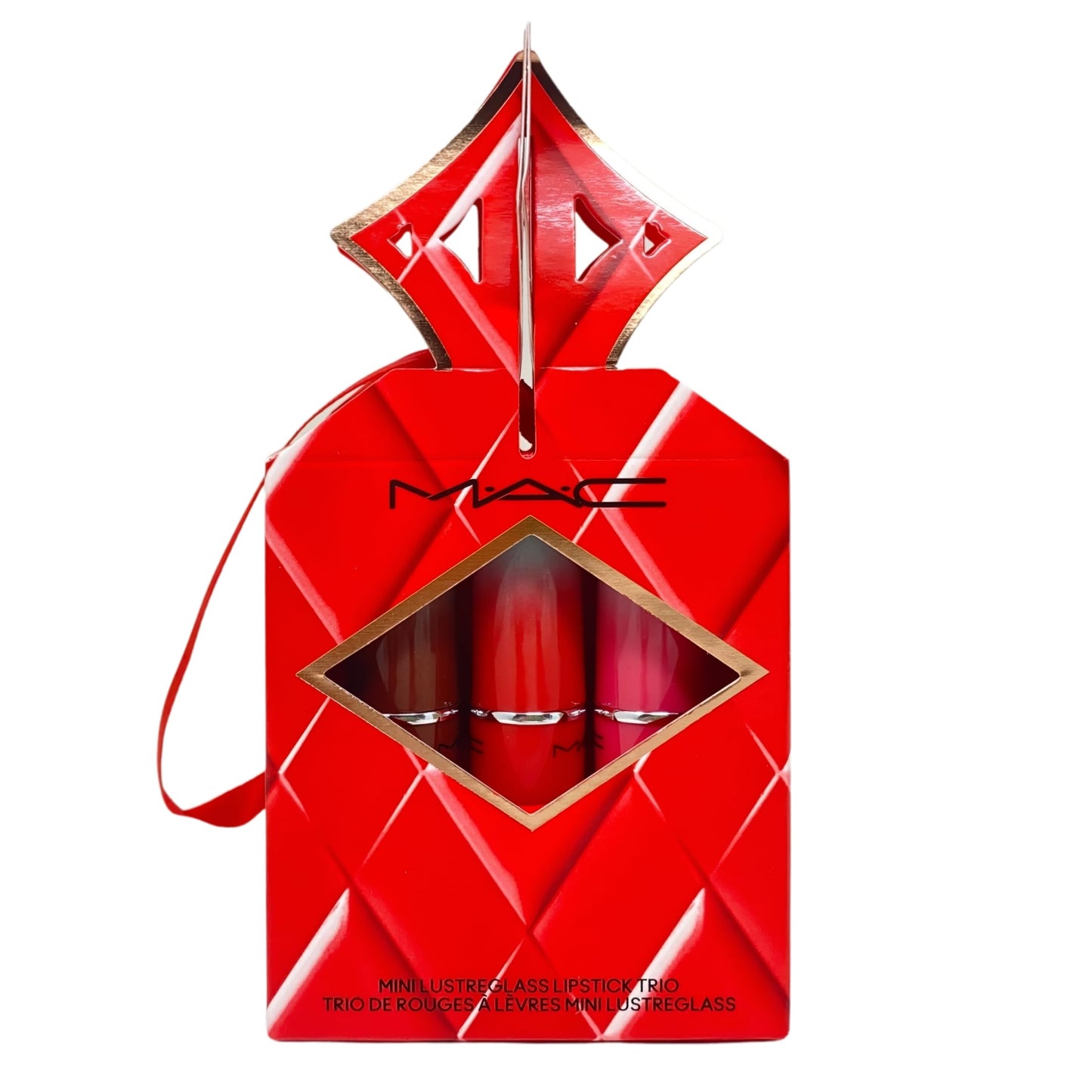 MAC M·A·C Cosmetics Holiday Exclusive Wildest Gleams Mini Lustreglass Lipstick Trio: Brights - Posh Pit, No Photos and TNTeaser