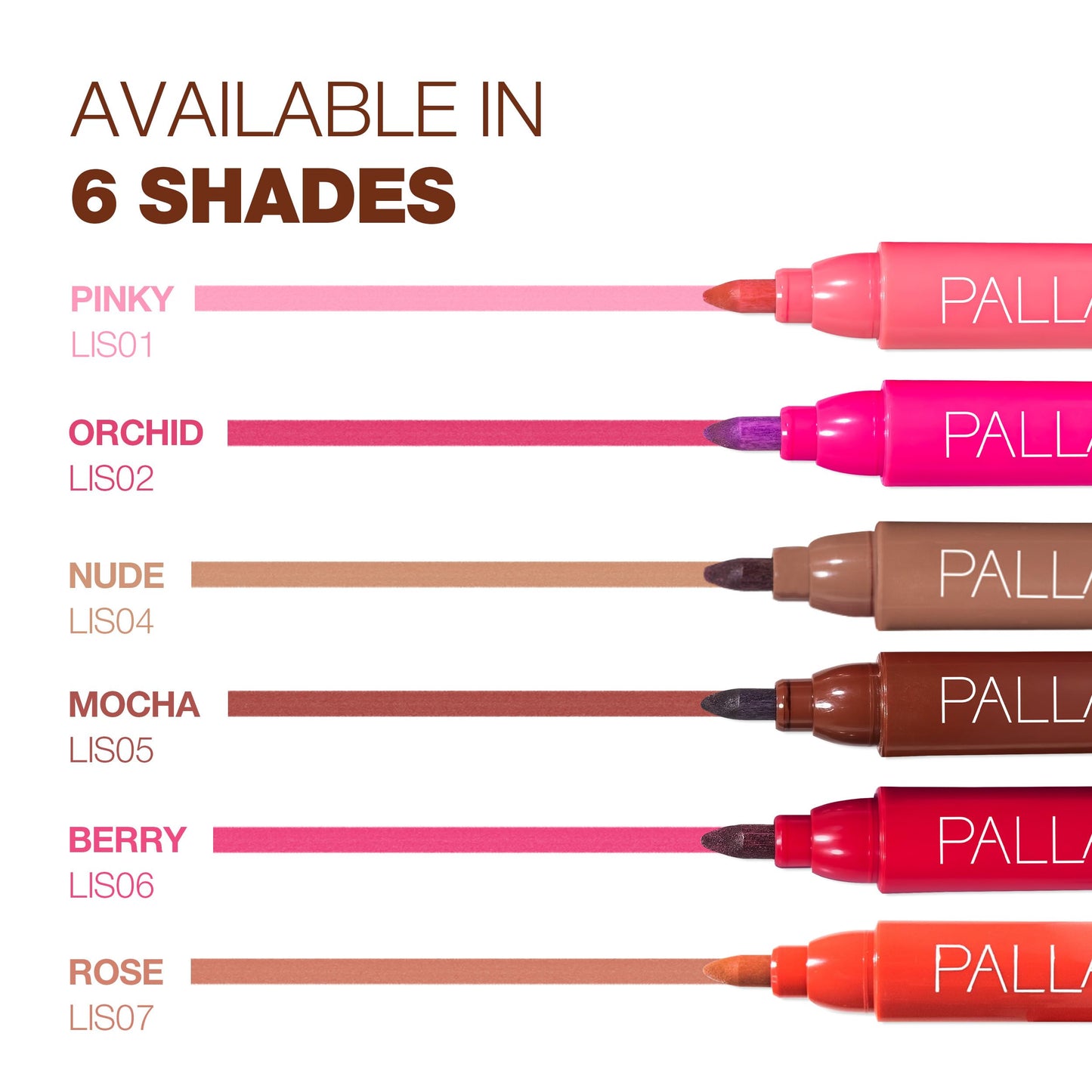 Palladio Lip Stain, Hydrating and Waterproof Formula, Matte Color Look, Longlasting All Day Wear Lip Color, Smudge Proof Natural Finish, Precise