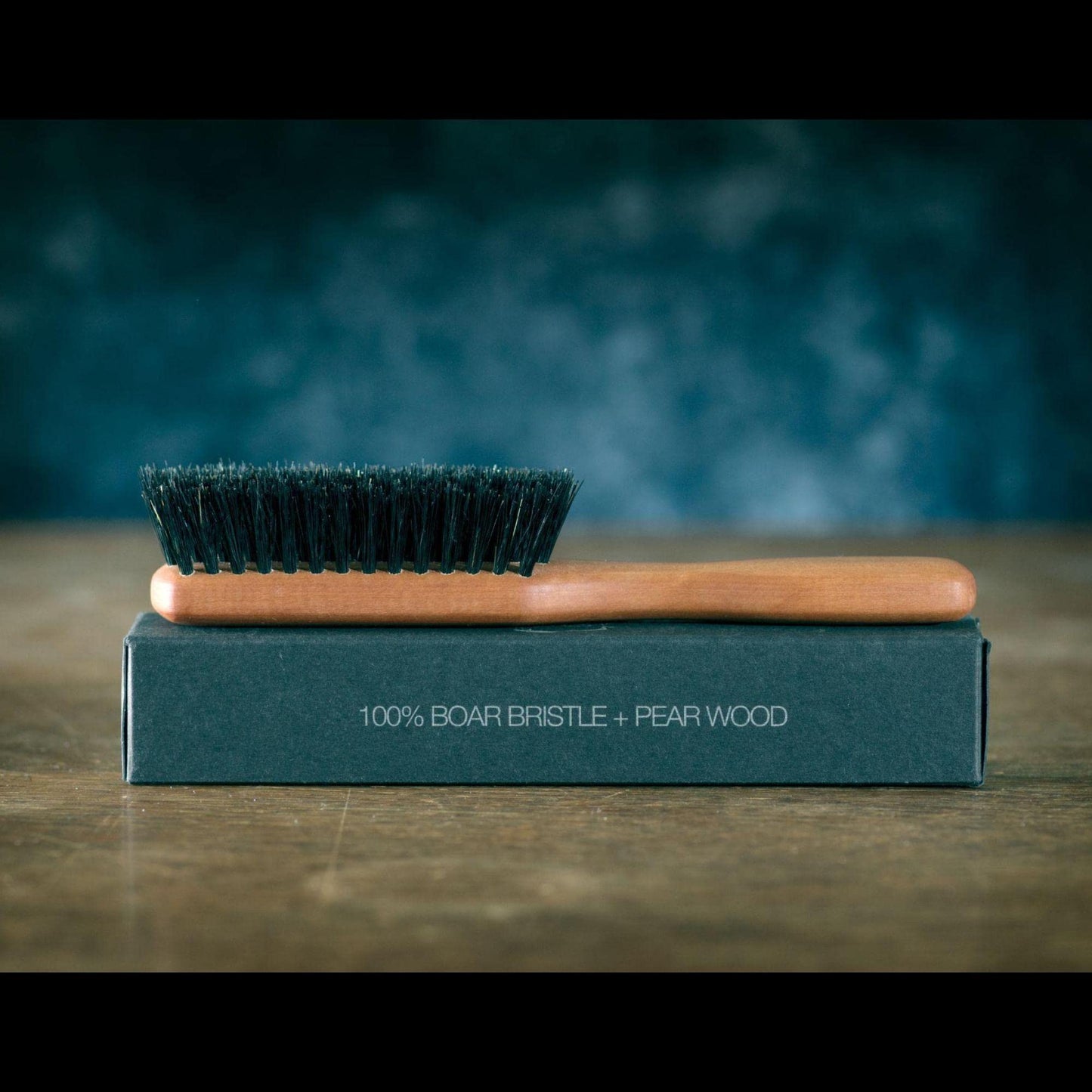 Beard Brush by ZilberHaar - Stiff Boar Bristles for Men's Grooming - Straightens and Promotes Growth - Works with Beard Oil and Balm - For Beard Kits